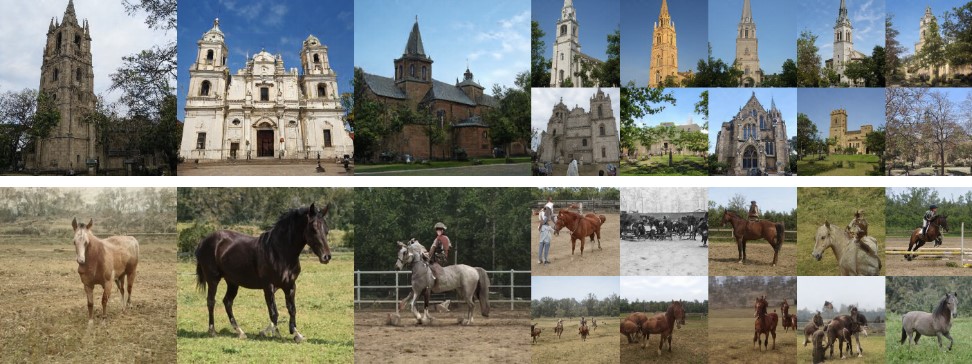 上方 : CHURCH, 下方 : HORSE (LSUN)